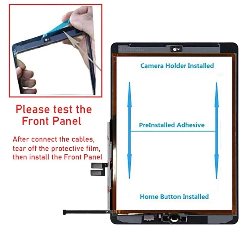Fixerman Touch Screen for iPad 7th Gen 8th Gen Digitizer 10.2